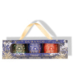 Geschenkbox - 3x 75g Duftkerzen - Am Tannenbaum, Sternschnuppe, Zimt-Orange