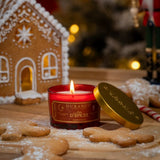 Duftkerze 90g mit Deckel Lebkuchen