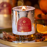 Duftkerze Holzdocht - Zimt-Orange - 300g