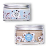Set zum Vorteilspreis Samtige Körpercreme + Körperpeeling Granité Baumwoll-Moschus