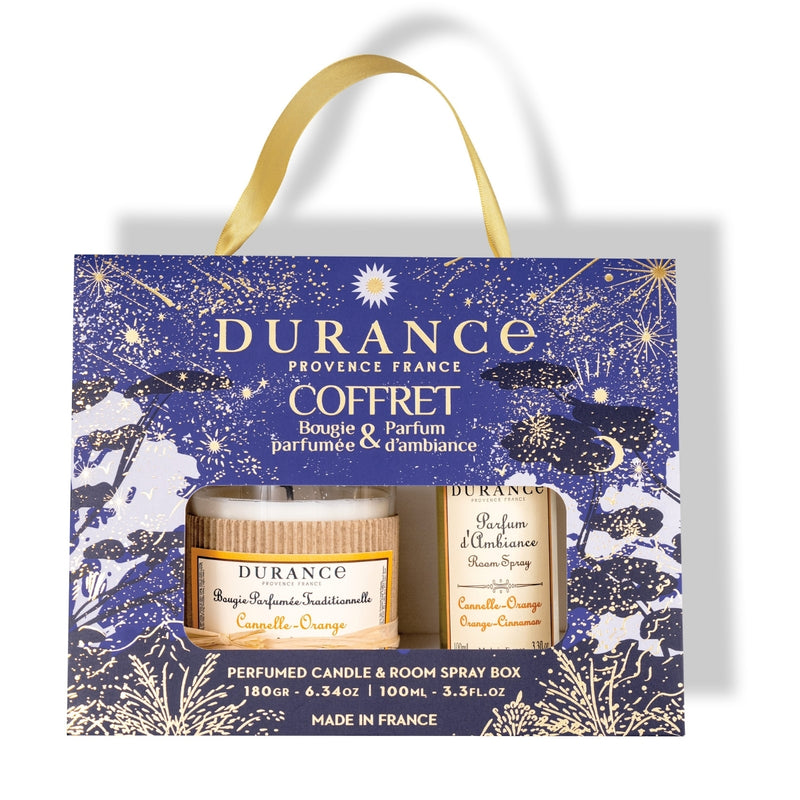 Geschenkbox, Noel 2025 Duftkerze 180g & Spray 100ml Zimt-Orange