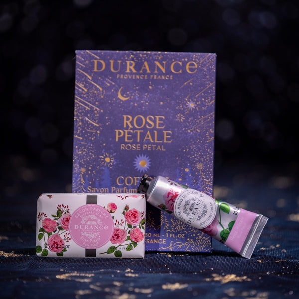 Geschenkset Noel Seife & Handcreme 2025 Rosenblütenblatt