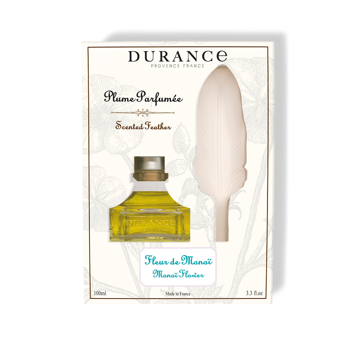 Durance Diffuser Diffuser Beduftete Feder Monoi-Blüte 100 ml – Durance